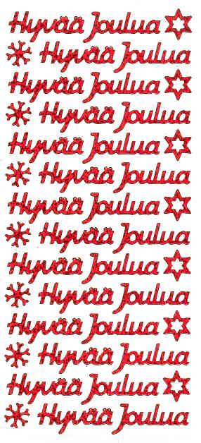 Ääriviivatarra hologrammi Hyvää Joulua - Image 6