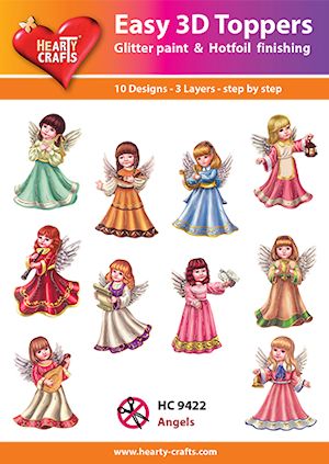 Hearty crafts Angels 10kpl (Helpot 3d-kuvat)