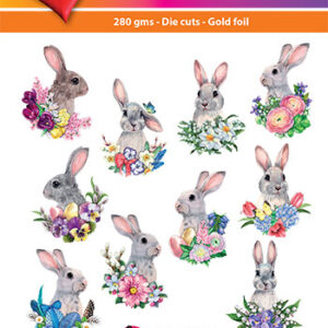 Hearty crafts stanssatut 3d-kuvat Cute bunnies
