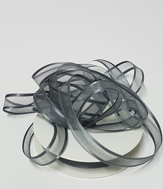 Organzanauha 15mm satiinireunalla, metreittäin, eri värisiä - Image 5