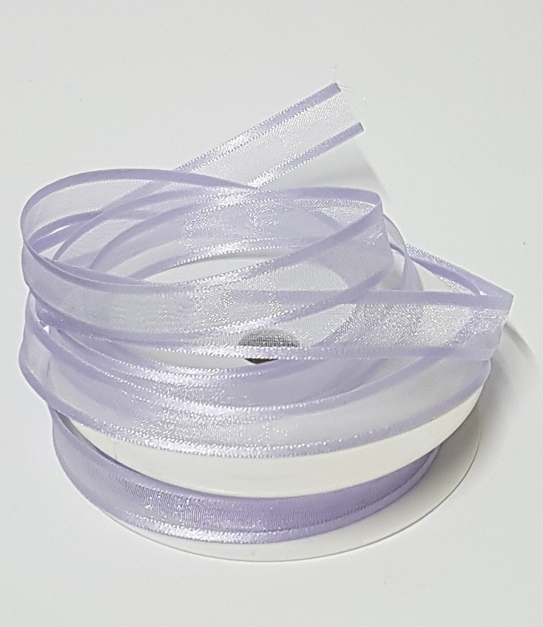 Organzanauha 15mm satiinireunalla, metreittäin, eri värisiä - Image 6