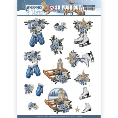 Amy design stanssattu 3d-kuva lapaset,luistimet  A4