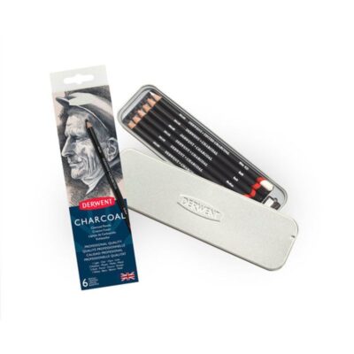 Derwent Charcoal hiilikynät 6kpl/rasia