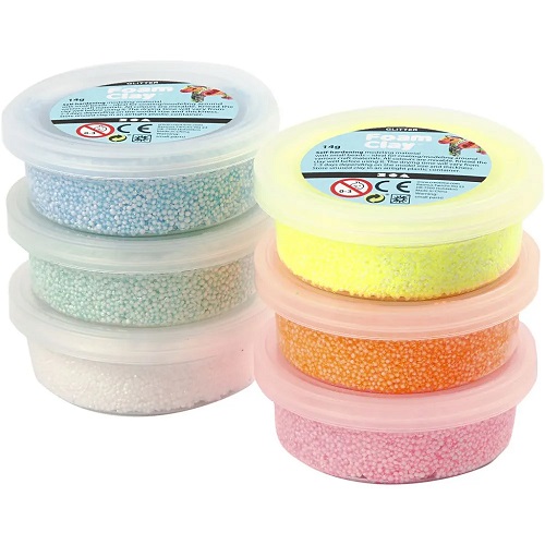 Foam Clay - Schiuma d'argilla, Colori assortiti, 6 x 14 g