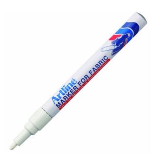 Artline EKC-1 tekstiilimerkkauskynä valkoinen 1,2mm pyöreä