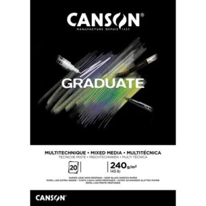 Canson Graduate lehtiö Mixed Media Black lehtiö 240g