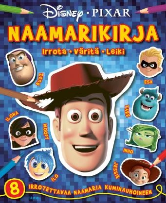 Disney Pixar Naamarikirja Irrota, väritä, leiki