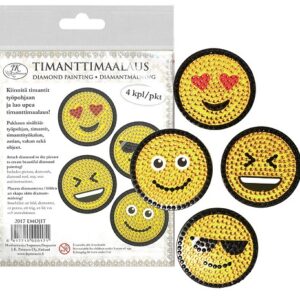 JK Timanttimaalaus Emoji 4kpl
