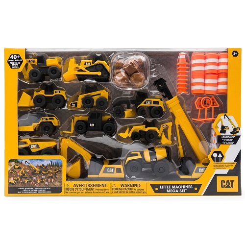 CAT Little Machines Mega Set leluautot 12kpl +lisätarvikkeet