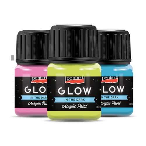 Glow in the dark pimeässä hohtava maali 30ml