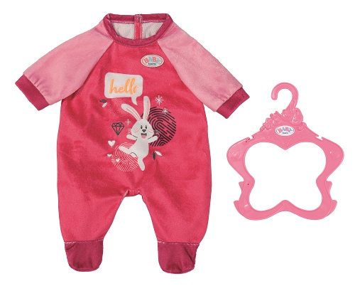 Baby born pink romper nuken potkupuku 43cm