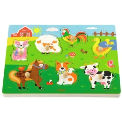 Viga äänipalapeli eläimet 7 nuppipalaa