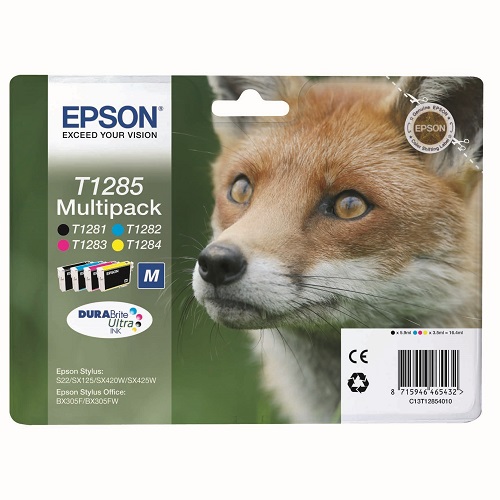 EPSON T1285 Multi Pack Ink Cartridge (M-koko)