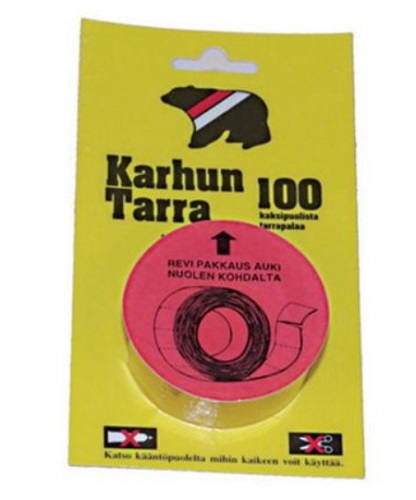 Karhun Tarra kiinnitysteippi 20 x 25mm, 100 tarraa