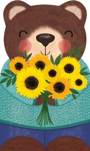 2-osainen nallekortti Art file Hey cutie
