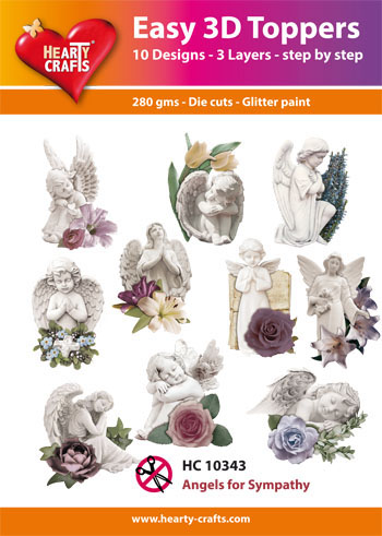 Hearty Crafts stanssatut 3d-kuvat Angels for Sympathy