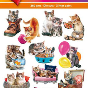 Hearty Crafts stanssatut 3d-kuvat Cute Cats