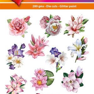 Hearty Crafts stanssatut 3d-kuvat Flower Bouquets
