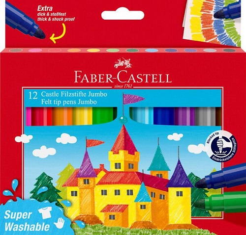 Faber-Castell Jumbo huopakynä 12 väriä