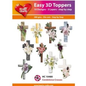 Hearty crafts stanssatut 3d-kuvat ristit