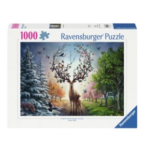 Ravensburger palapeli Ravensburger 1000 palaa Deer at Day And Night