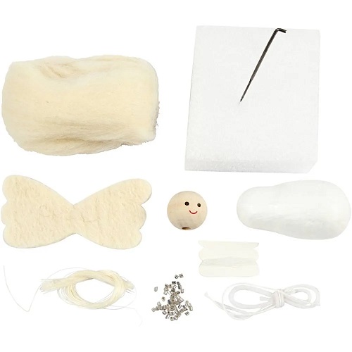Askartelusetti Mini neulahuovutusenkeli 10 cm - Image 2