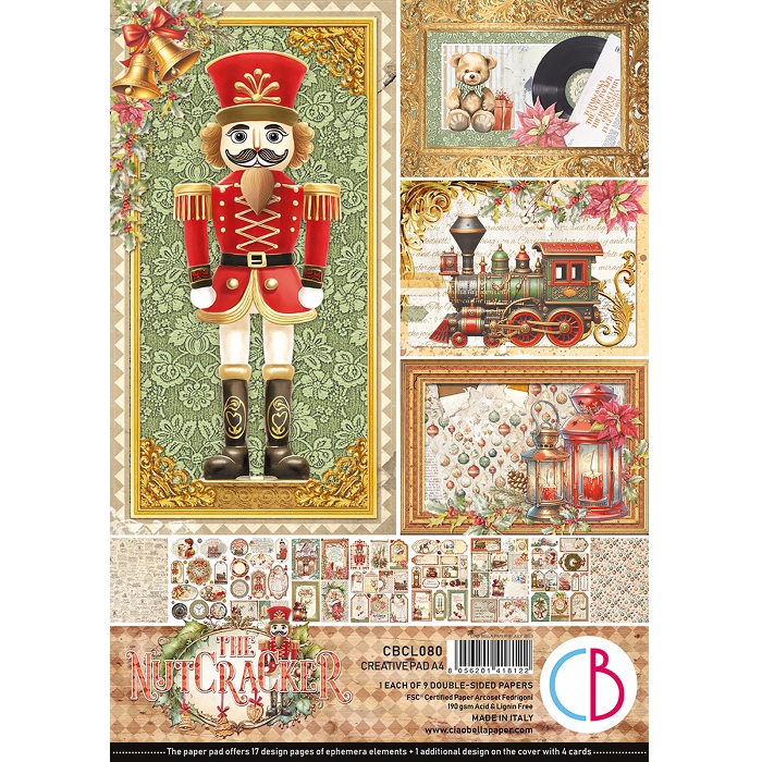 Ciao bella paperilehtiö The Nutcracker A4 9arkk