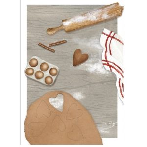 1-os joulukortti Henna Adel, joululeivonta