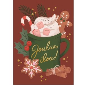 1-os joulukortti Kaisu Sandberg - karkkikaakao