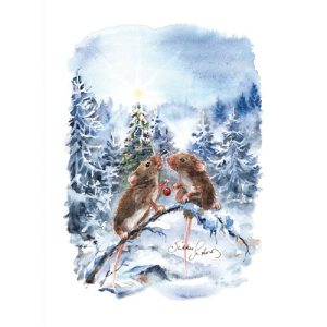1-os joulukortti Sirkku Saukonoja, hiiret