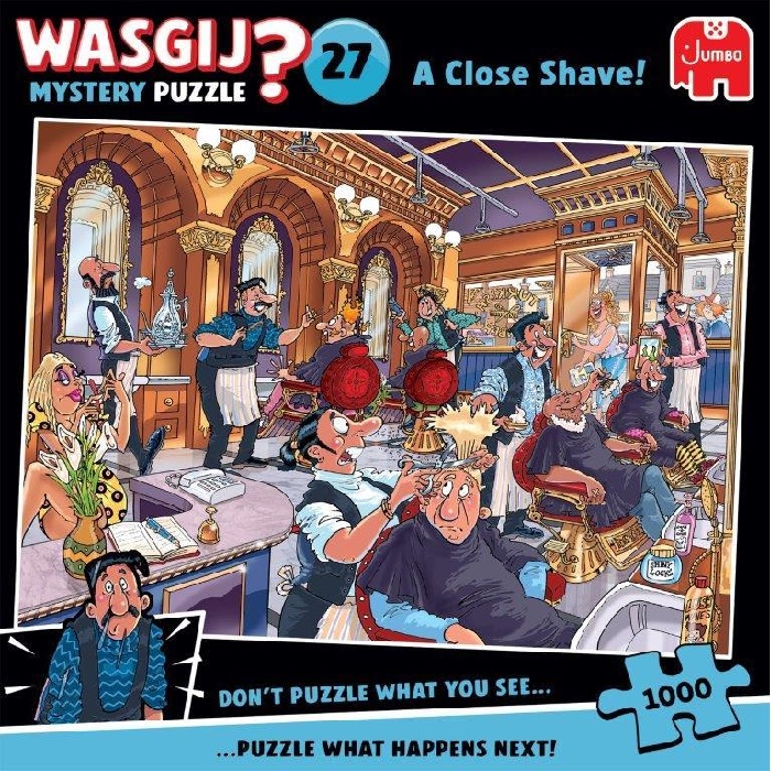 Wasgij Mystery 27 A Close Shave! Palapeli 1000 palaa