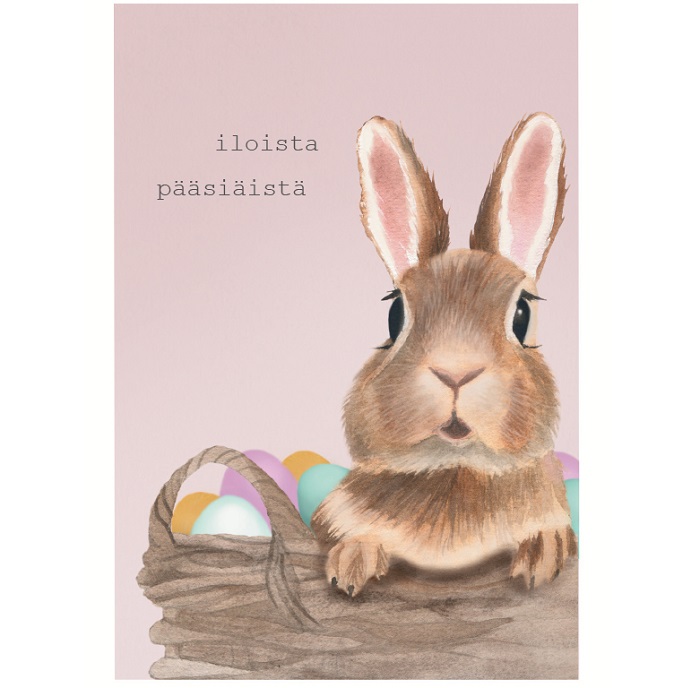 Pääsiäiskortti Henna Adel - Iloista pääsiäista, pupu