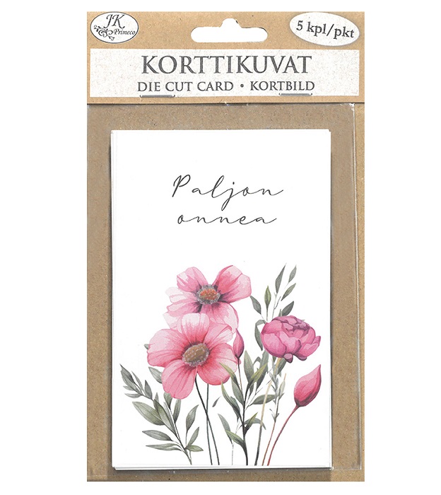JK Korttikuva Kukkaketo 5kpl