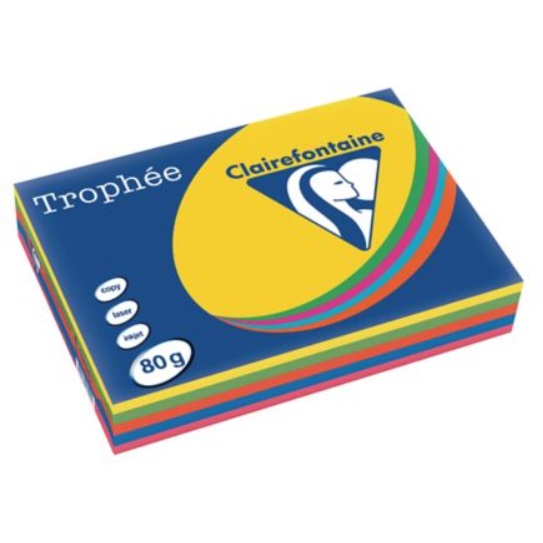Clairefontaine Trophee väripaperilajitelma A4 80g 500 arkkia