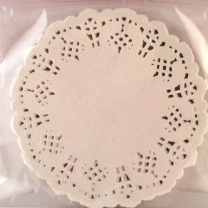 Mini pitsipaperi luonnonvalkea 9cm 75kpl