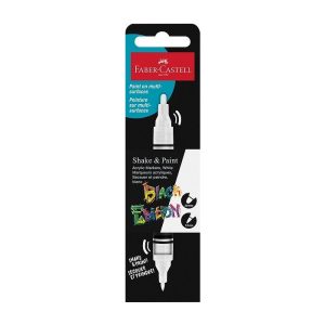 Faber-Castell Shake & paint akryylitussi valkea 1-3mm