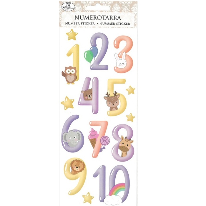 JK iso numerotarra somat eläimet