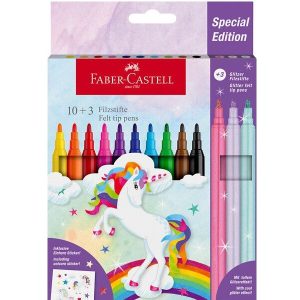 Faber-Castell Huopakynä yksisarvinen 10+3 väriä
