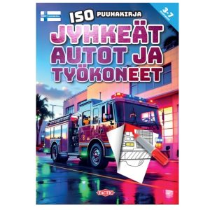 Tactic Jyhkeät autot ja työkoneet iso puuhakirja