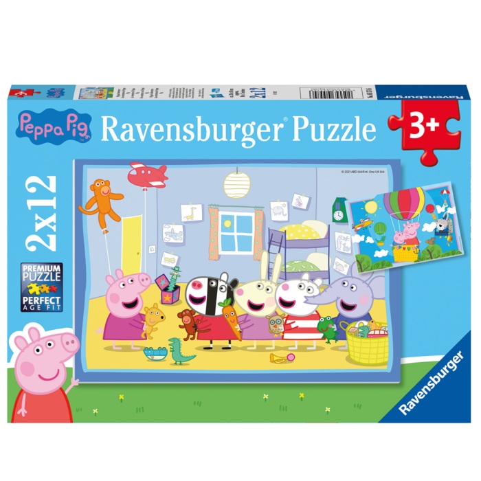 Ravensburger palapeli 2x12 palaa Peppa's Adventures