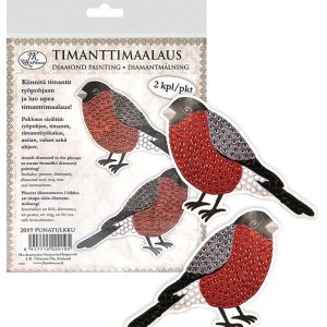 JK Timanttimaalaus Punatulkku 2kpl