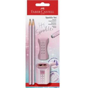Faber-Castell Sparkle kynäsetti roosa