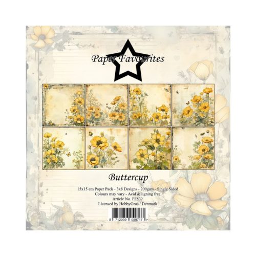 Paper Favourites – Buttercup paperilehtiö 15 x 15 cm