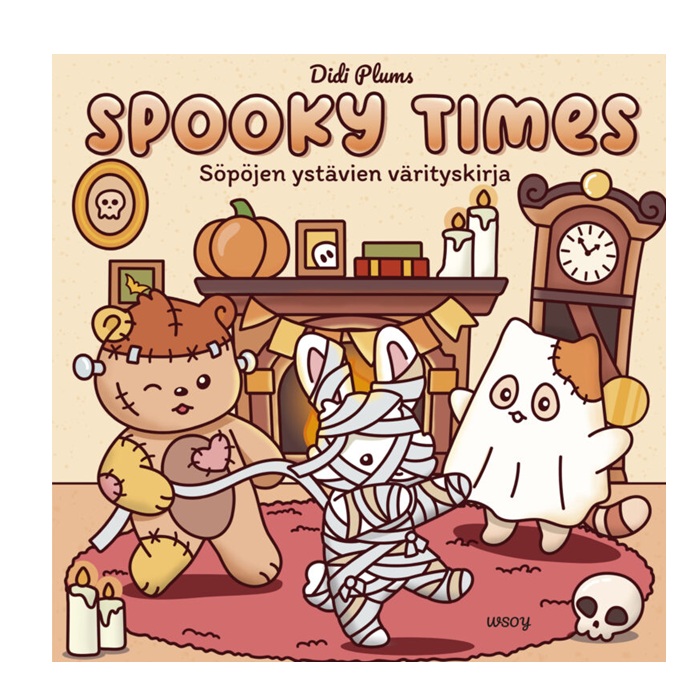 Spooky Times - Söpöjen ystävien värityskirja. Plums, Didi