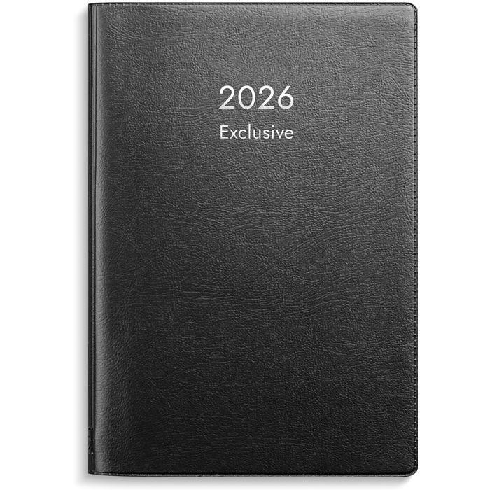 Burde Exclusive 9,3x13,6cm musta muovikansi 2026