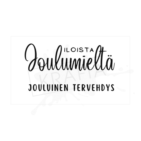 Krafia tekstileimasinsetti joulu