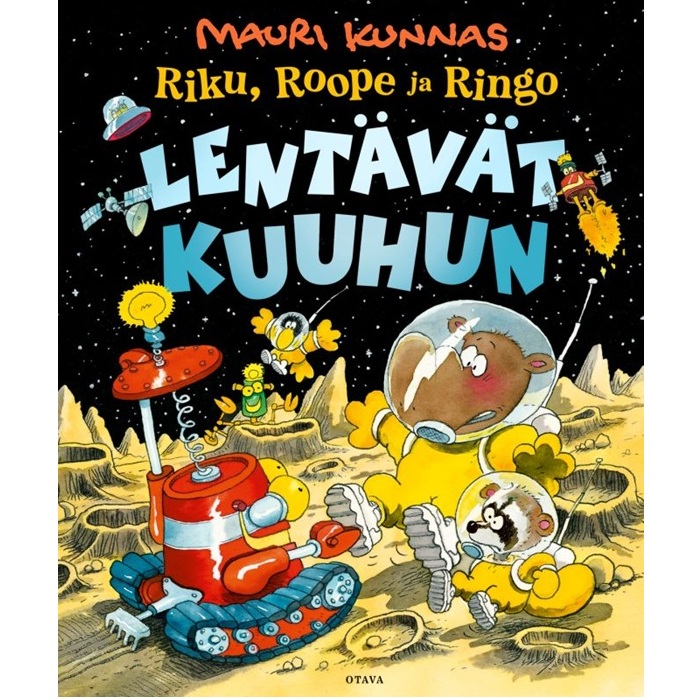 Riku, Roope ja Ringo lentävät kuuhun, Kunnas, Mauri