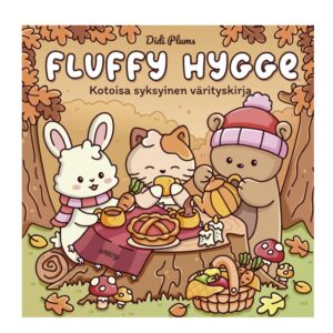 Fluffy Hygge Kotoisa syksyinen värityskirja. Plums, Didi