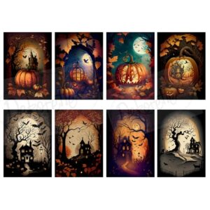 Kuva-arkki A4, Krafia, Halloween