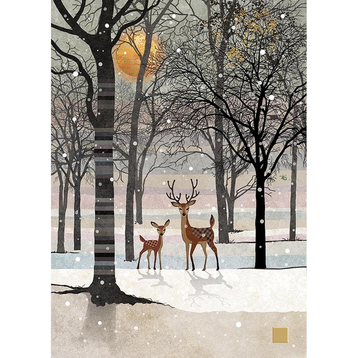Bug Art 2-osainen joulukortti Forest Deer